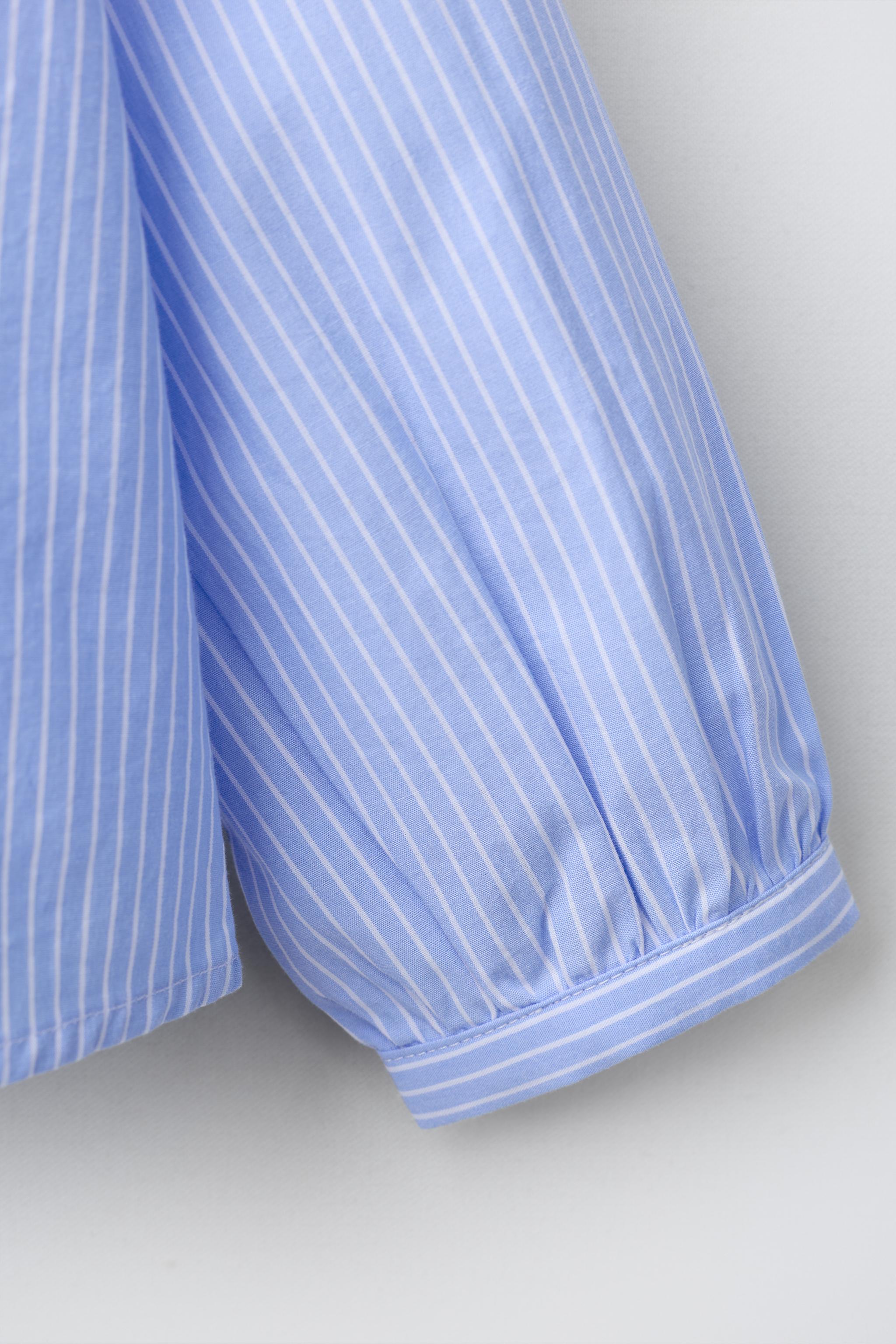 Детские рубашки Zara STRIPED HEART PETER PAN COLLAR SHIRT — фото 4
