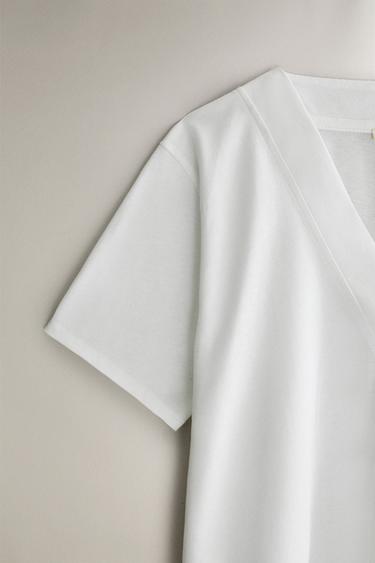 COTTON SHIRT - White by Zara - Image 2