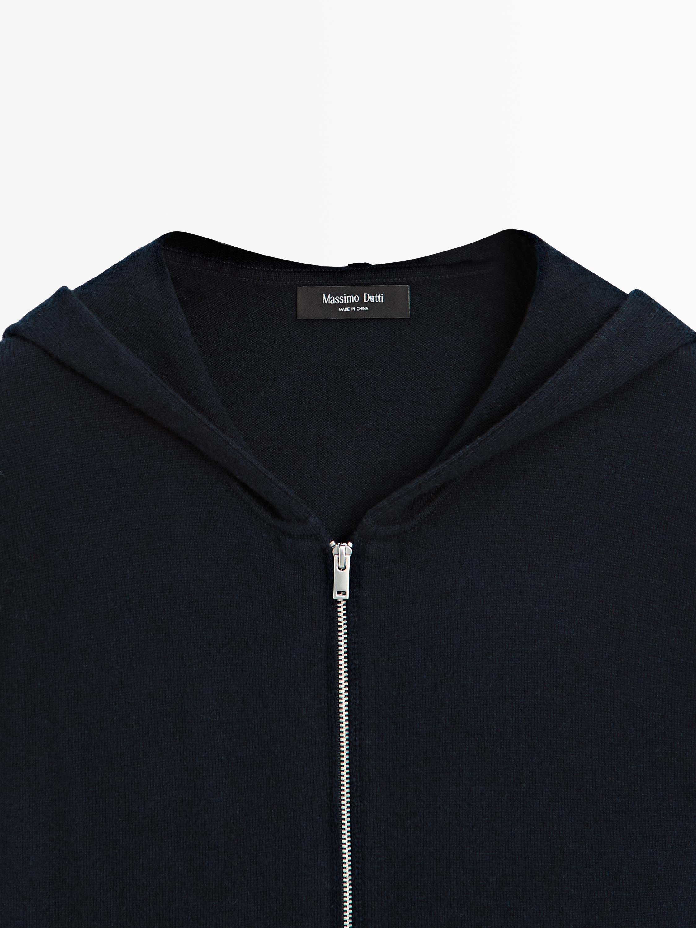 Cardigan à fermeture Éclair et capuche