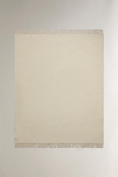 COUVERTURE LAINE - Écru de Zara