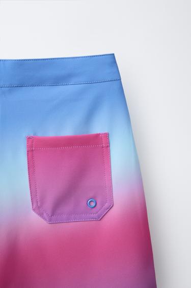 6-14 ANS/ SHORT DE BAIN TIE DYE - Bleu fluo de Zara - Image 2
