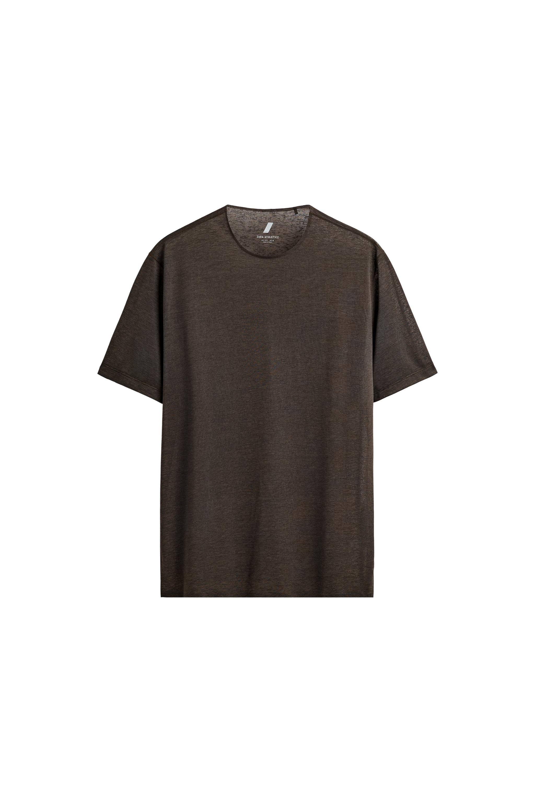LIGHTWEIGHT STRUCTURED RUNNING T-SHIRT - Mid-green | ZARA United