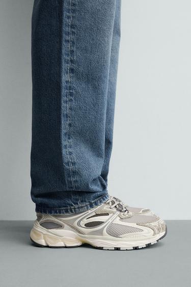 Zara CHUNKY SOLE SNEAKERS - Gray - Image 0