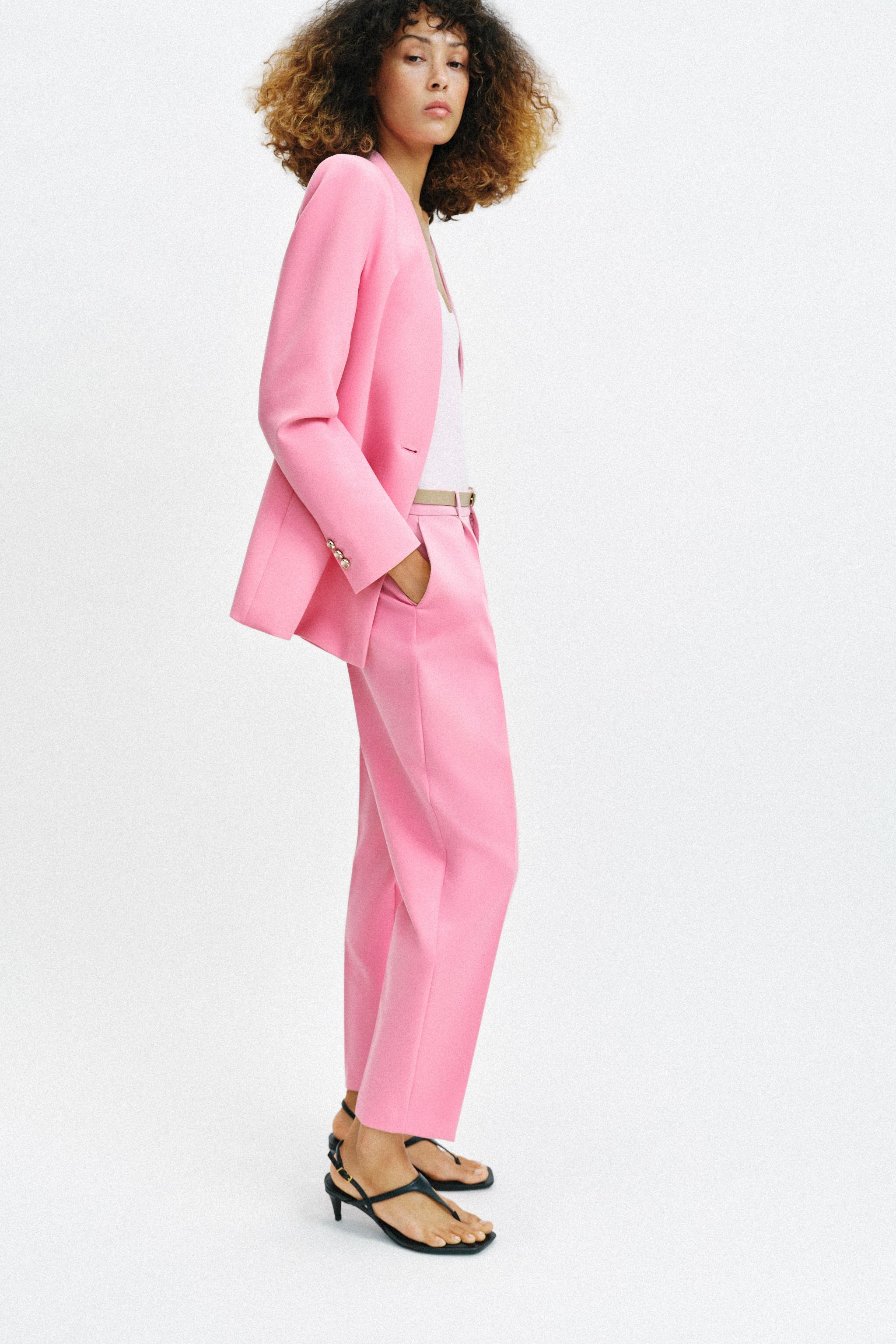 BELTED ANKLE PANTS