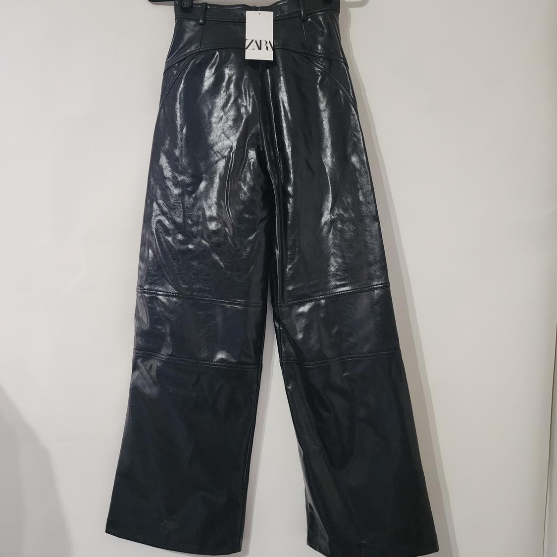 FAUX LEATHER CUT OUT PANTS - Image 5