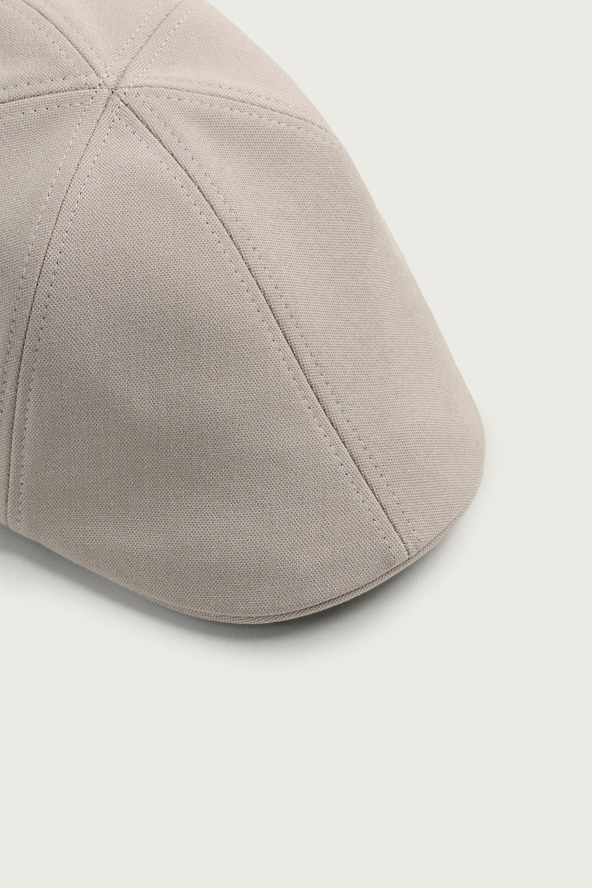 TEXTURED BERET — Ecru (alternate view)
