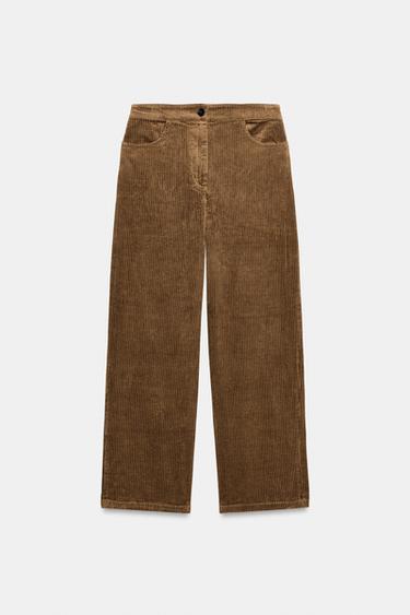 ZW COLLECTION CORDUROY TROUSERS - Toffee by Zara - Image 0