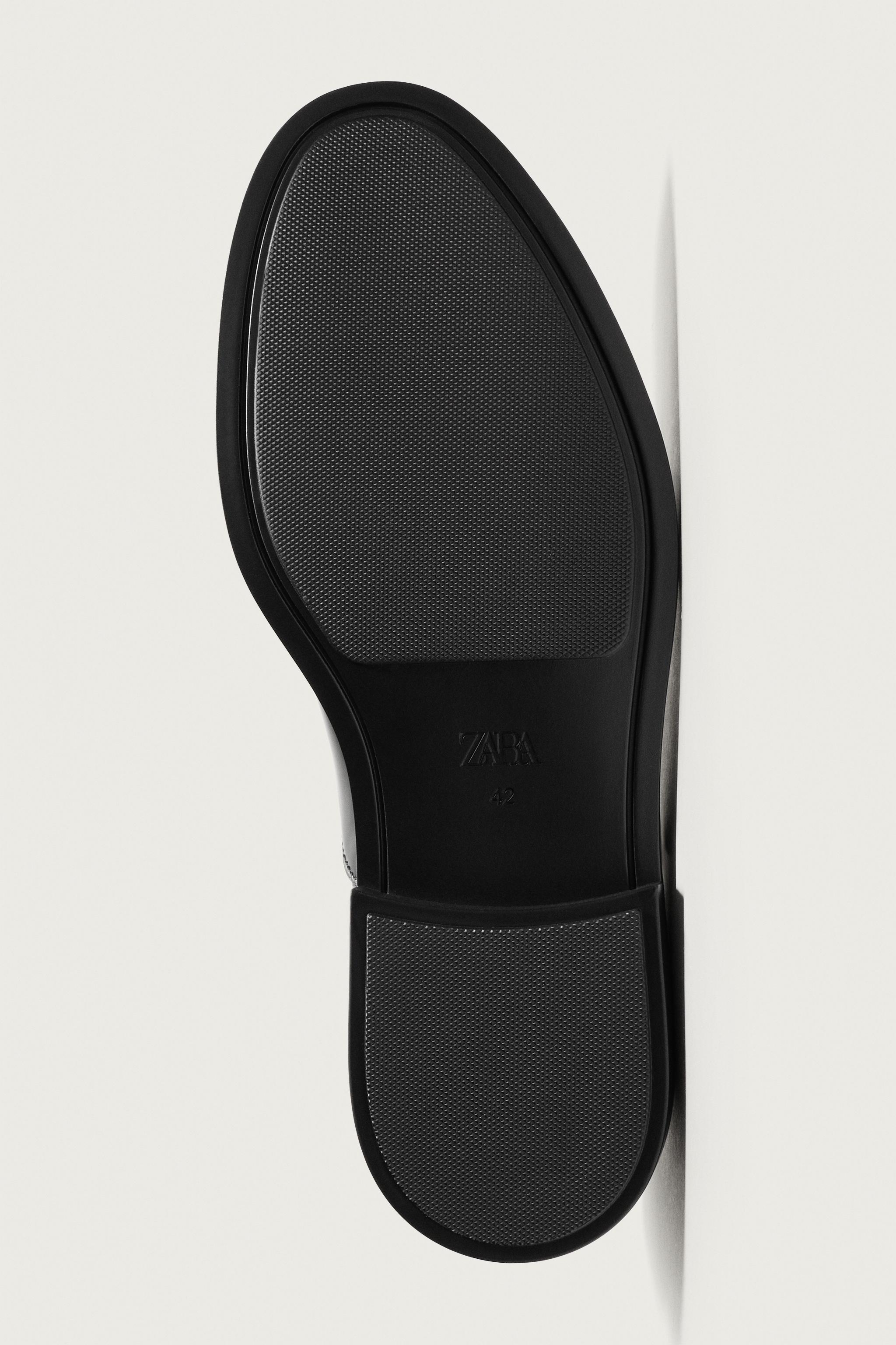 Обувь Zara PATENT LEATHER EFFECT DRESS SHOES — фото 7