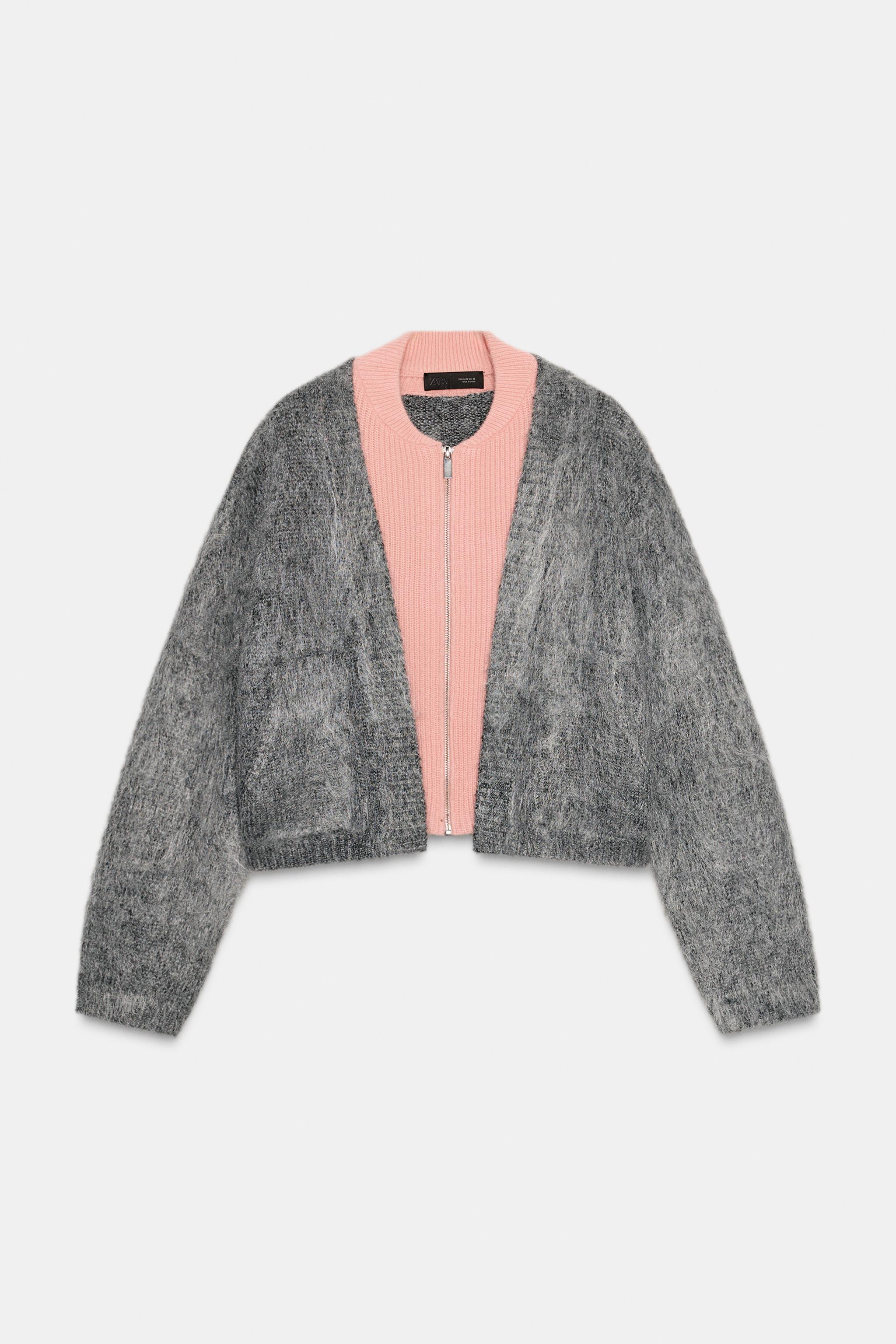 DOUBLE KNIT EFFECT JACKET