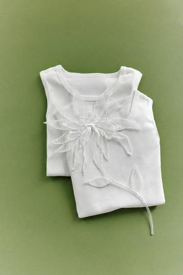 3-PACK OF SLEEVELESS T-SHIRTS - White by Zara