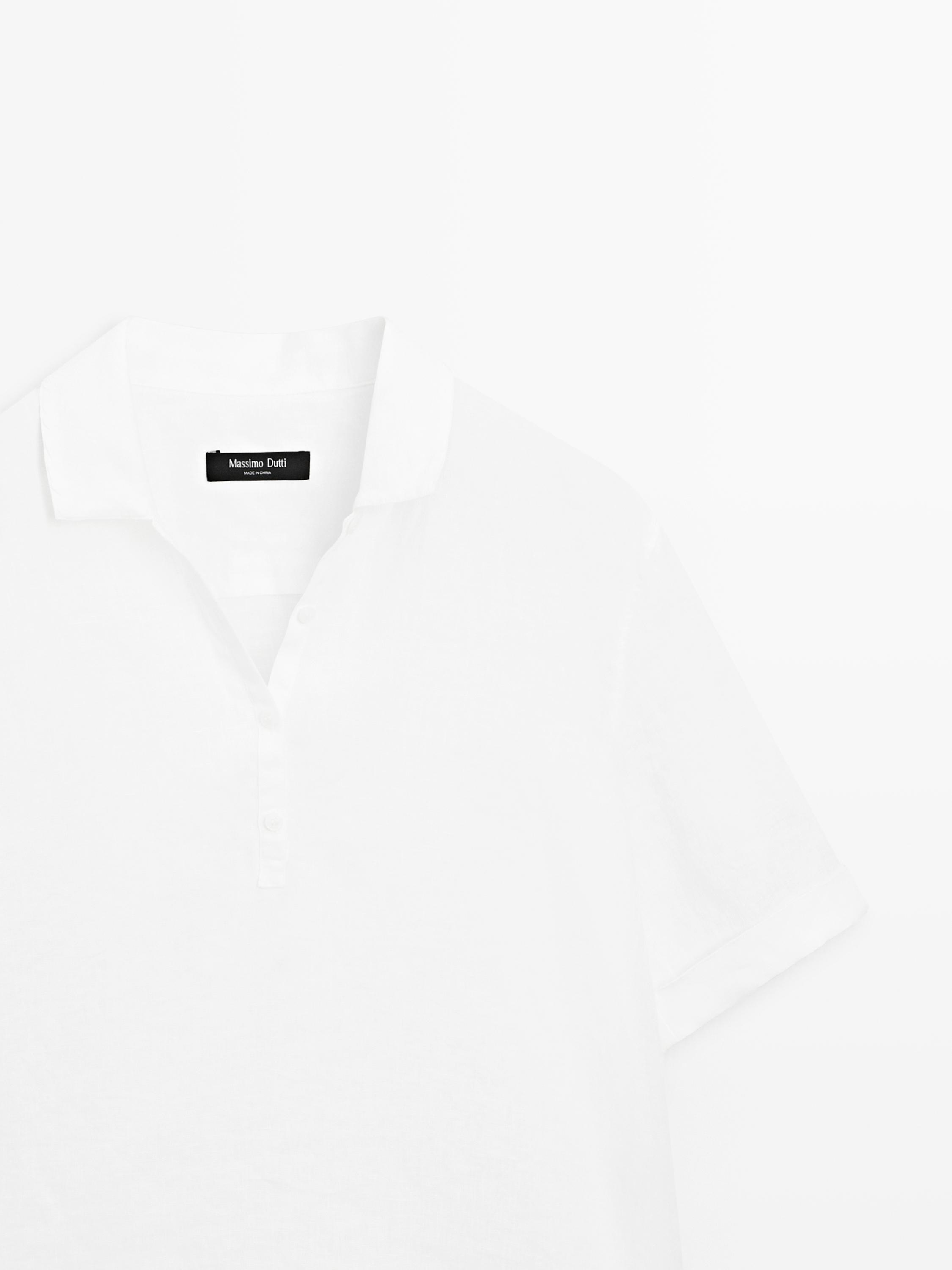 Polo manches courtes lin