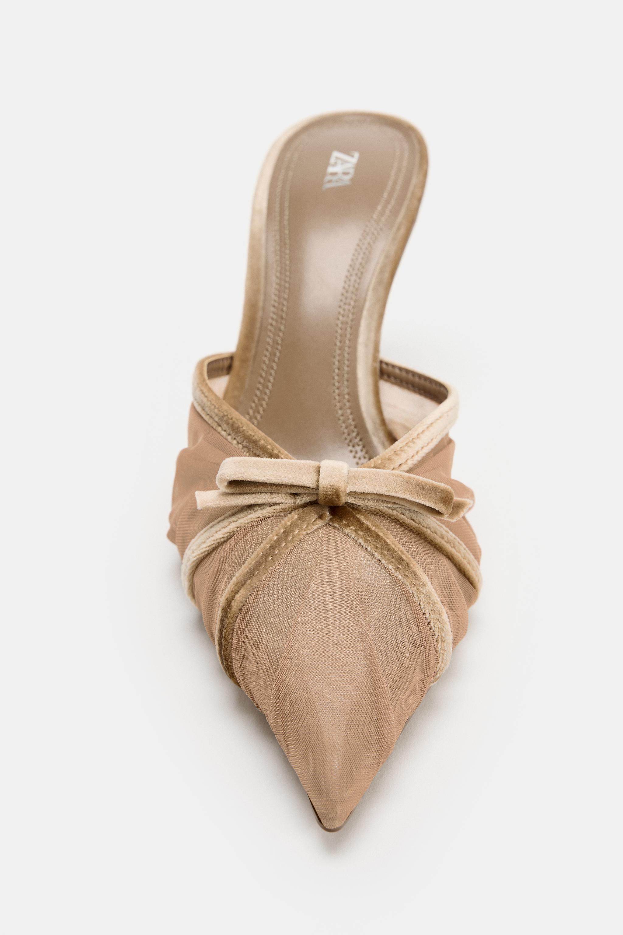 MESH BOW MULES