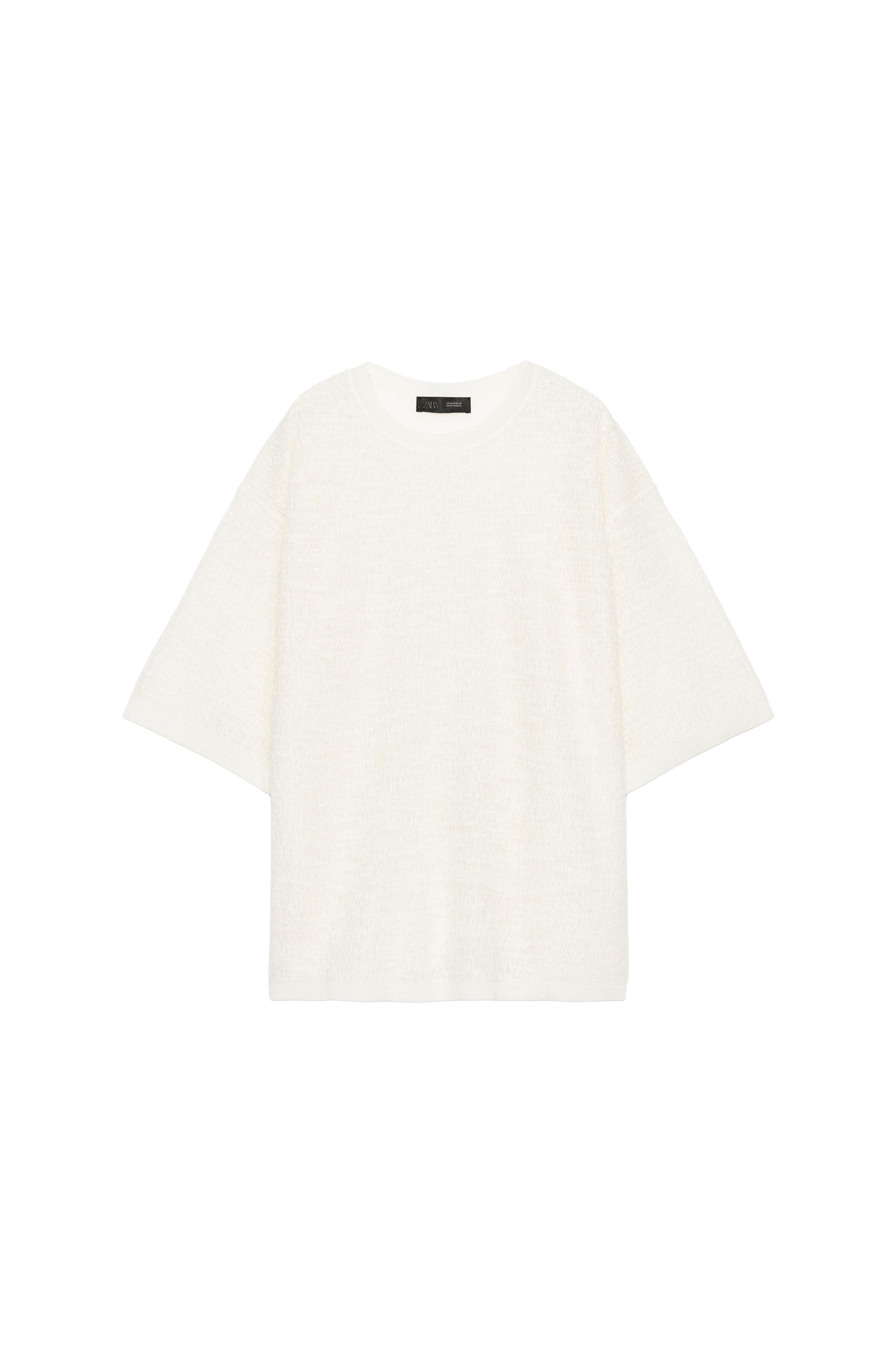 TOP OVERSIZE EN MAILLE STRUCTURÉ