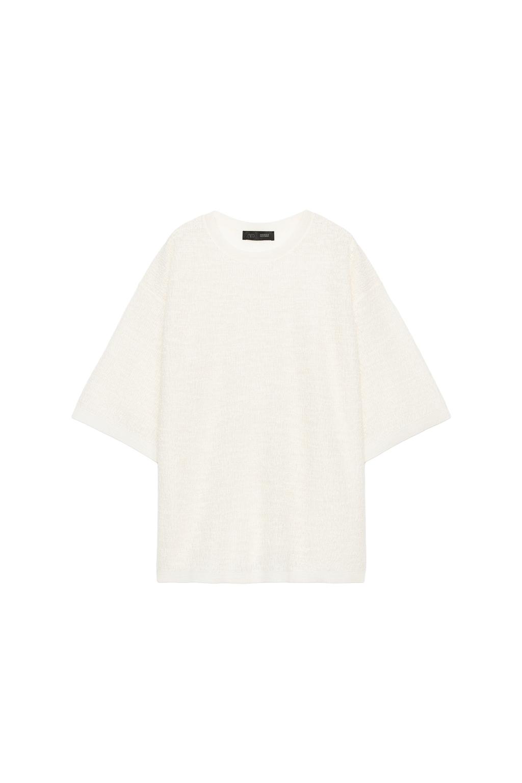 OVERSIZED TEXTURED KNIT TOP - image 3