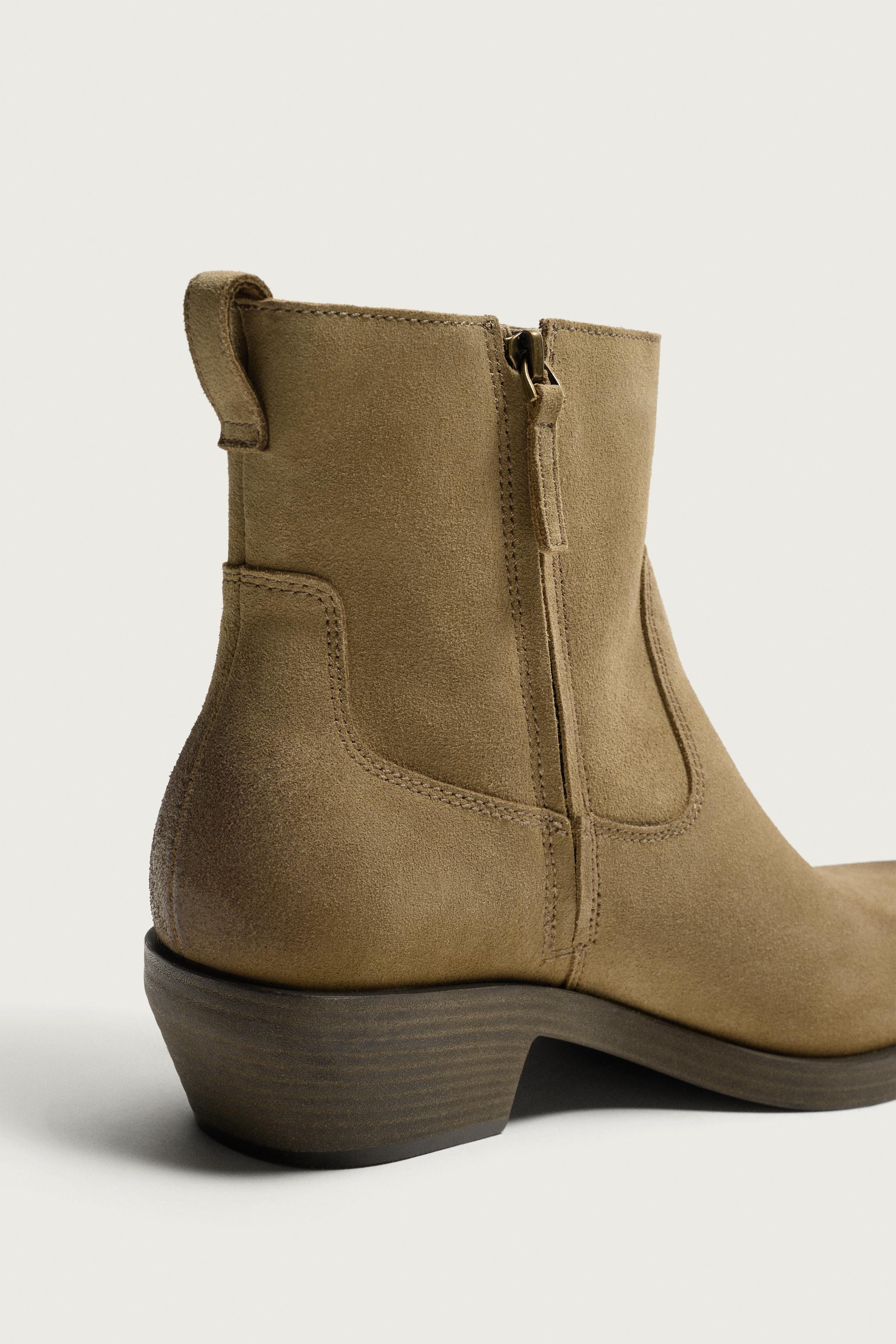 DISTRESSED LEATHER BOOTS
