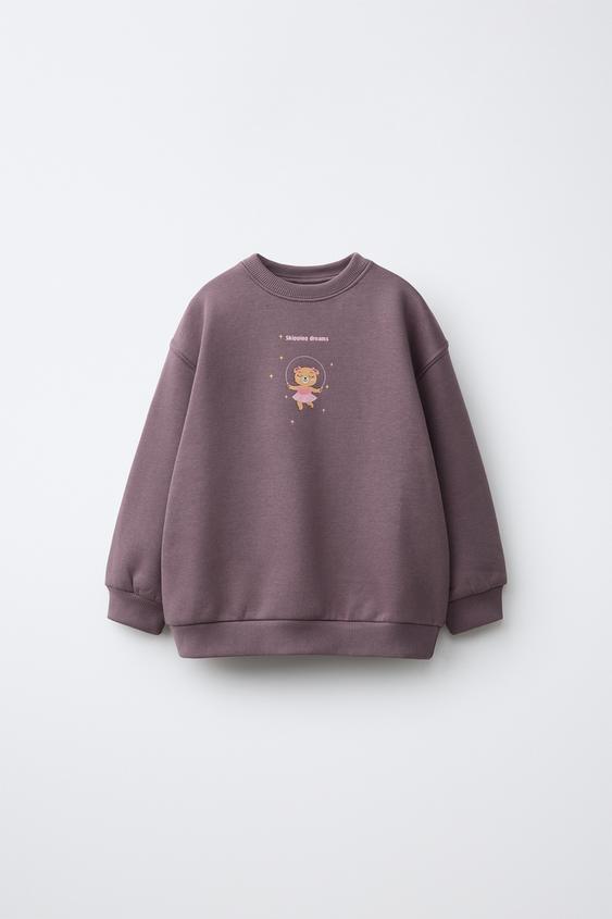 SUDADERA ESTAMPADO ANIMALITOS - Morado de Zara - Imagen 0