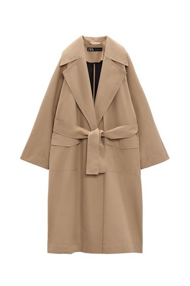 OVERSIZE TRENCH COAT WITH POCKETS