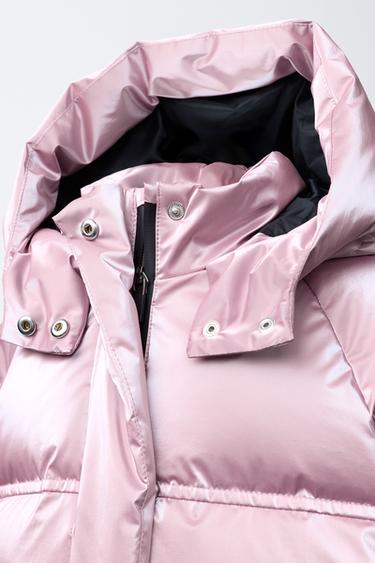 METALLIC 80% DOWN AND 20% FEATHER WATER-RESISTANT AND WINDPROOF PUFFER JACKET RECCO® SYSTEM SKI COLLECTION - 140 by Zara - Image 4