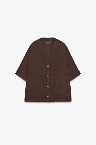 CHEMISE RELAXED ZW COLLECTION - Marron de Zara