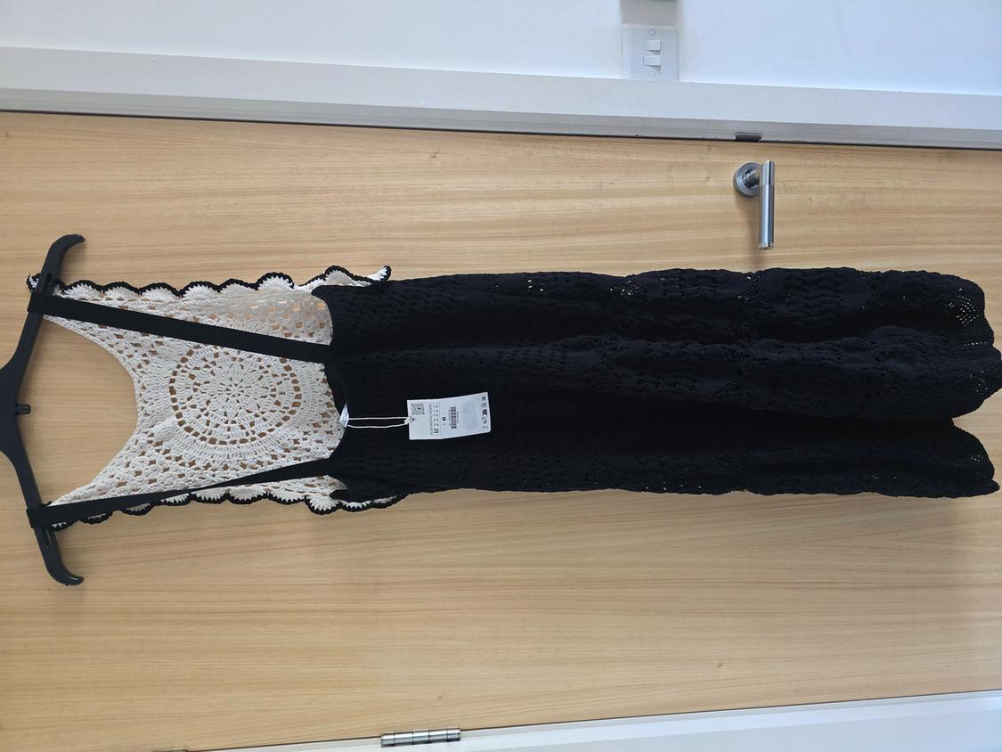 CONTRAST CHENILLE DRESS - Image 2