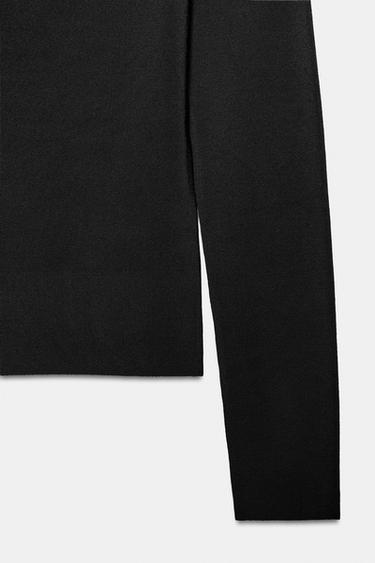 OFF-THE-SHOULDER KNIT TOP - Black by Zara - Image 5