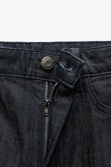 Zara ZW COLLECTION RELAXED BOOTCUT JEANS - Blue
