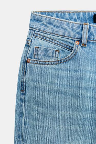 JEAN Z1975 DROIT TAILLE HAUTE LONG - Bleu clair de Zara - Image 9