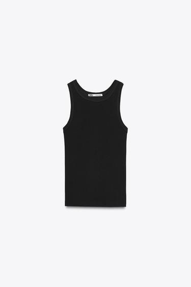 CAMISETA CANALÉ MANGA SISA - Negro de Zara