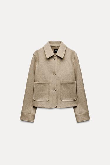 VESTE SOUPLE À POCHES - Sable / Chiné de Zara - Image 4