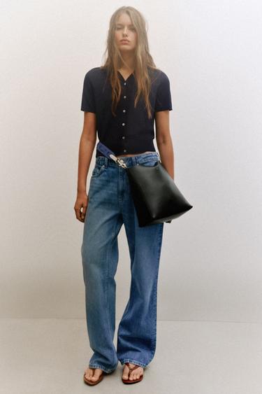 BOLSO SACA  DETALLE ASA - Negro de Zara