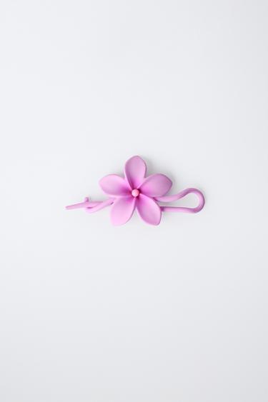 HIBISCUS FLOWER HAIR CLIP - Red by Zara - Image 3