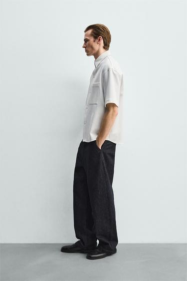 SURCHEMISE CONFORT SANS REPASSAGE - Blanc cassé de Zara - Image 3