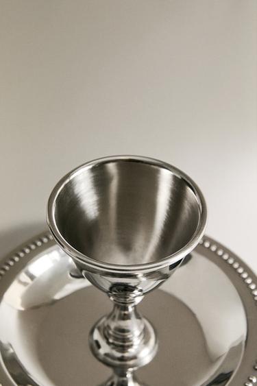STEEL EGG CUP WITH PLATE - Steel by Zara - Image 3