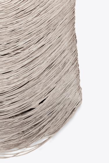 FRINGED HALTER TOP - Pale pink by Zara - Image 6