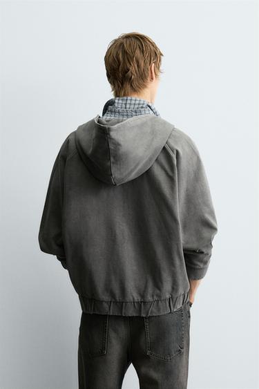 BOXY FIT HOODIE - Dark anthracite by Zara - Image 2