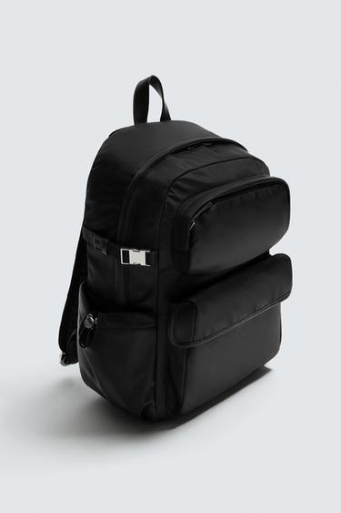 MULTI-POCKET TECHNICAL BACKPACK - Black by Zara - Image 1