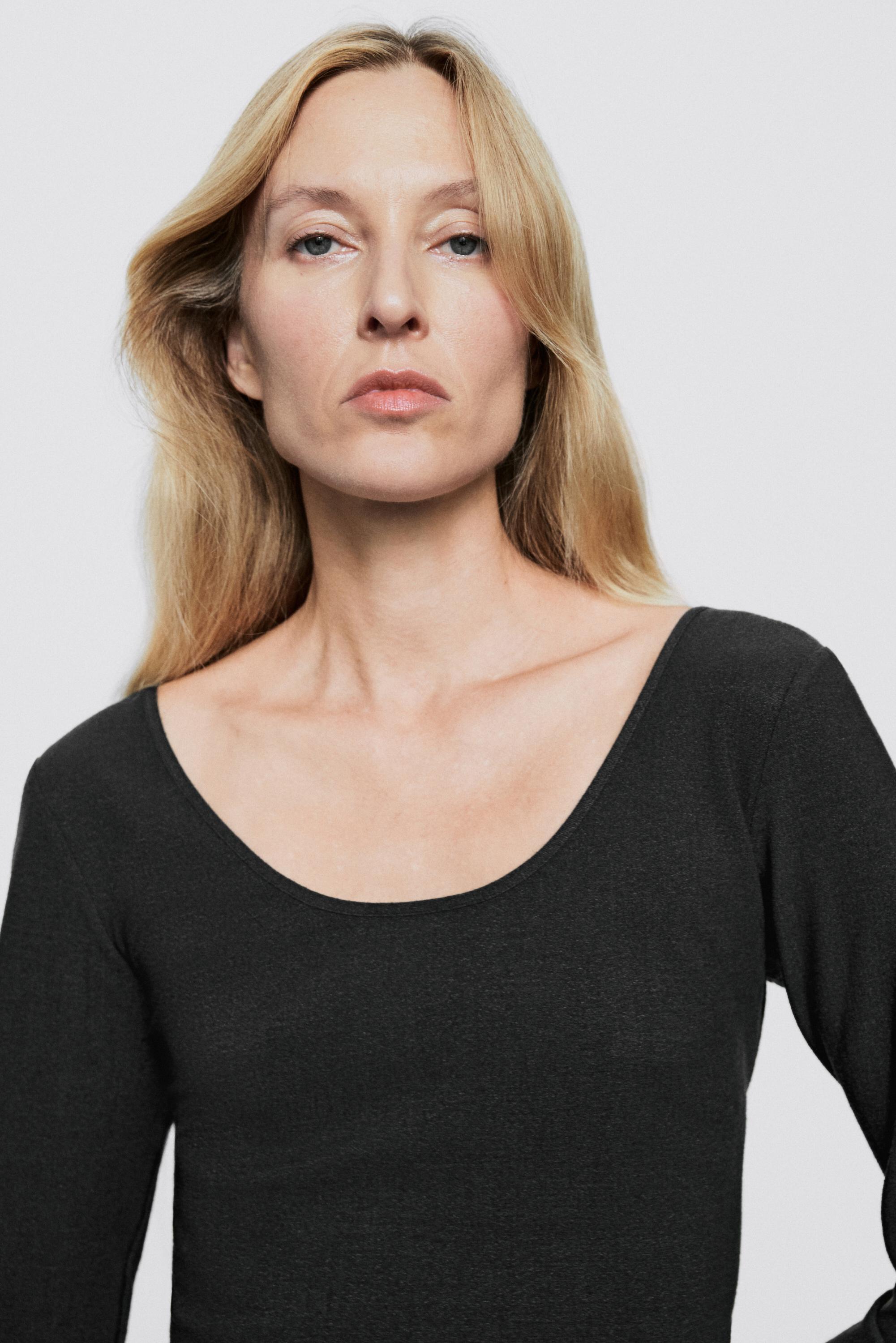 Stretch wool blend crew neck top - LIMITED EDITION
