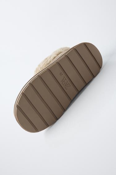 WINTER LEATHER BOOTS - Taupe Grey by Zara - Image 6
