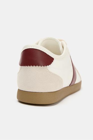 BASKETS - Rouge bourgogne de Zara - Image 3