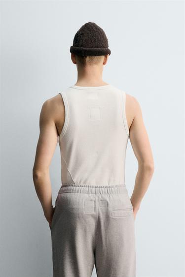 TANK T-SHIRT X SR_A - Oyster-white by Zara - Image 2
