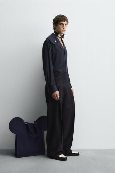 FLOWING SHIRT WITH PETER PAN COLLAR HARRY LAMBERT FOR ZARA X DISNEY - Blue by Zara - Image 3
