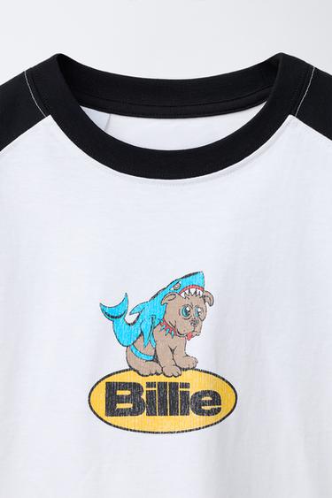 BILLIE EILISH © PRINT T-SHIRT - Black / White by Zara - Image 2