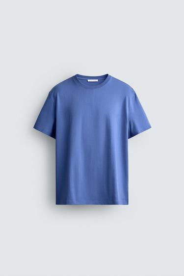 CAMISETA MEDIUM WEIGHT BÁSICA /02 - Azulón de Zara