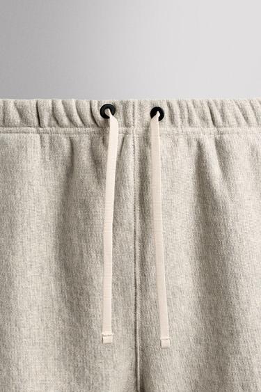COTTON JOGGER BERMUDA SHORTS - Grey marl by Zara - Image 2