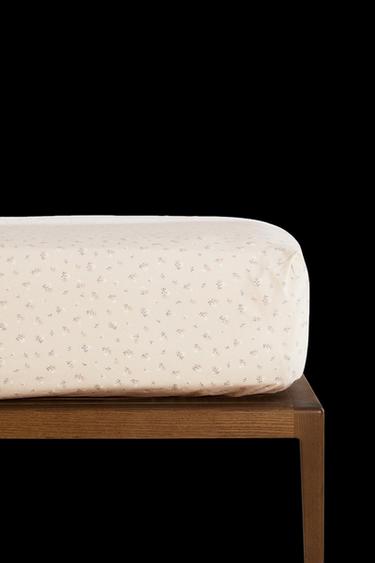 Zara CHILDREN'S FLORAL PRINT FITTED SHEET - Light pink - Image 0