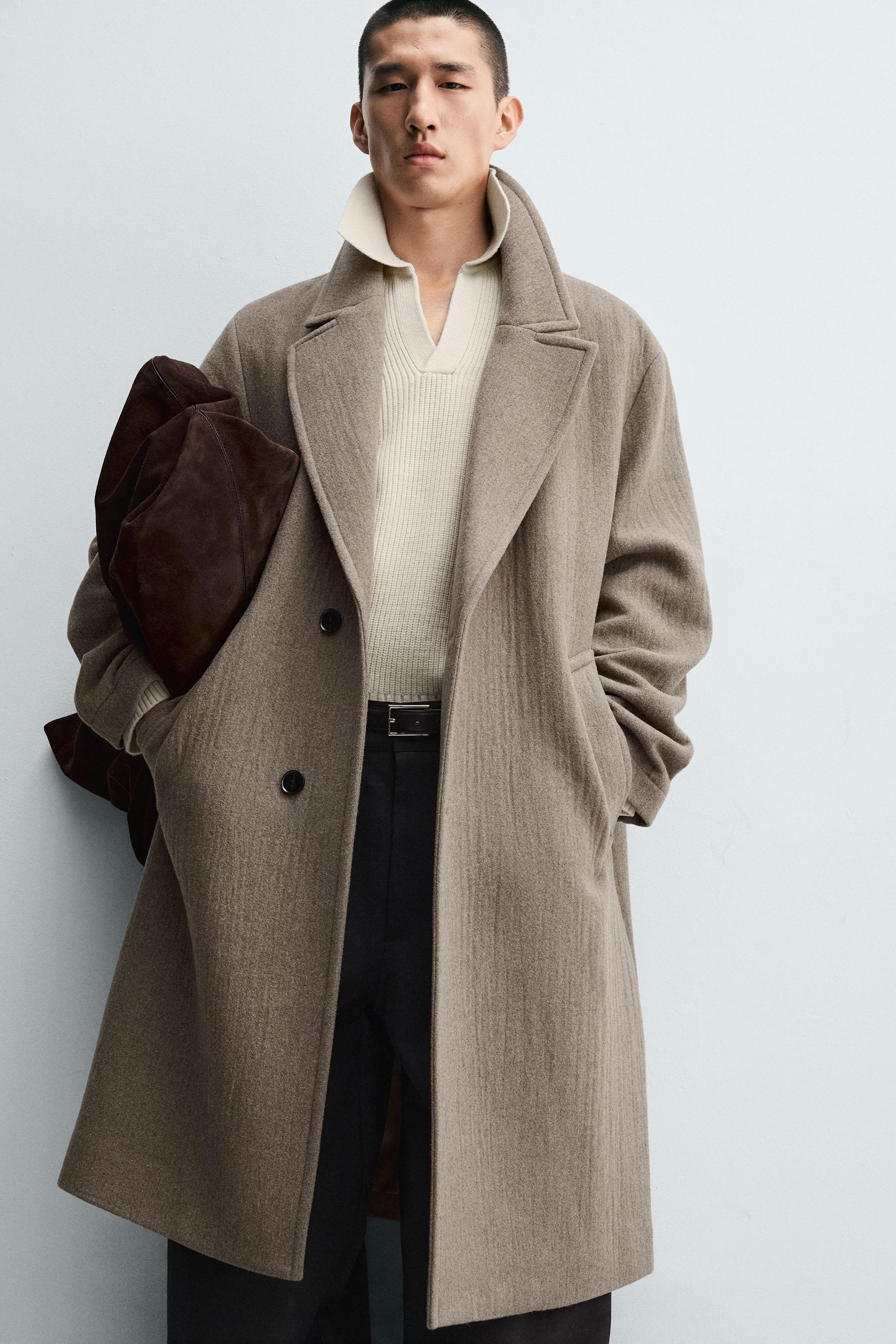 RELAXED FIT WOOL COAT