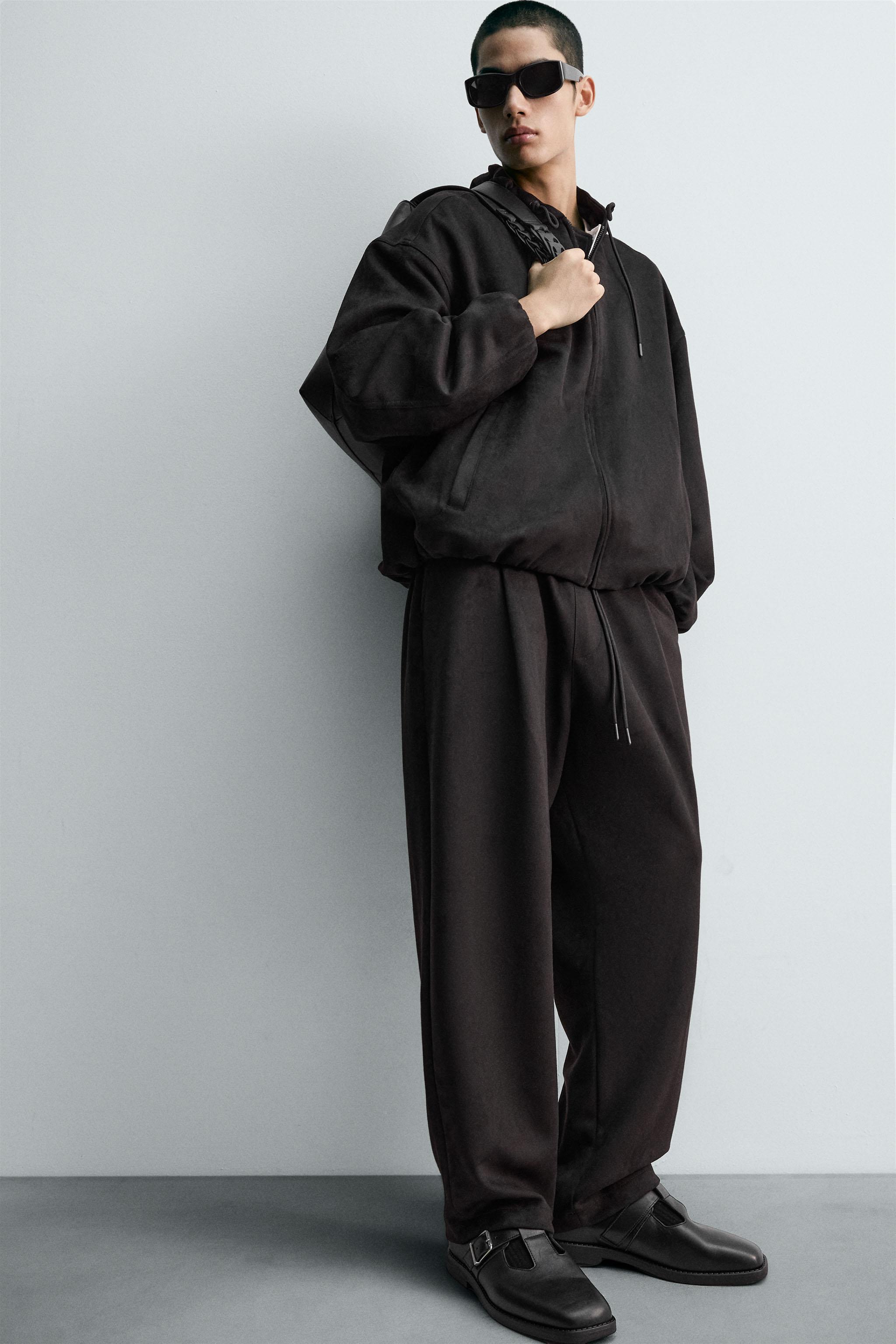 ZARA❣️メンズ❣️ワイド❣️フレア❣️2way❣️サイドフルジッパー❣️ブラックパンツ❣️ ZARA❣️メンズ❣️ワイド❣️フレア❣️サイドフルジッパー