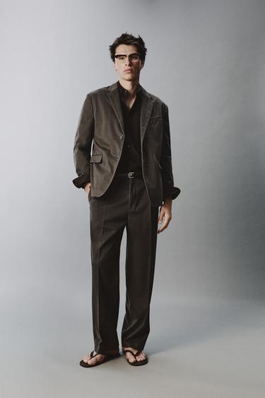 BLAZER TRAXE EFECTO LAVADO - Gris toupa de Zara