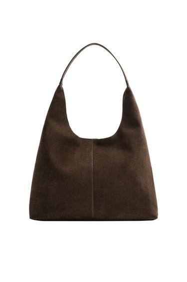 플레인 쇼퍼백 - Zara 브라운