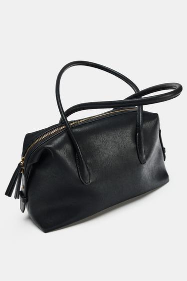 Zara 長型單肩包 - 黑色 - 圖片 0